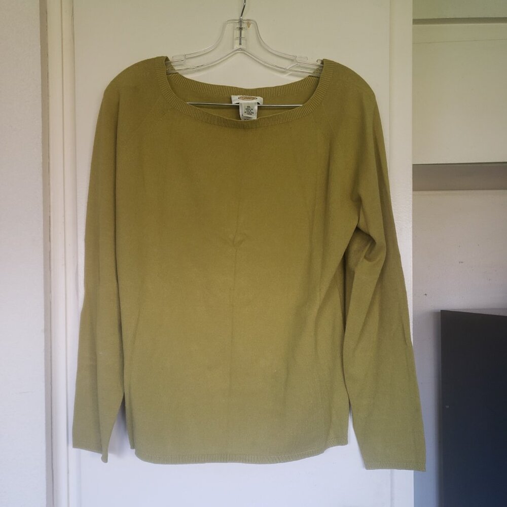 Talbots Lime Green Sweater Size XL